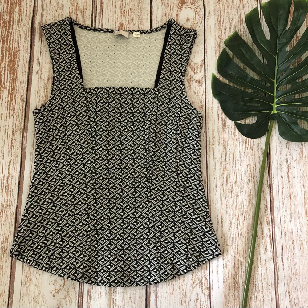 Anthropologie Postcard Square Neck Pattern Blouse - image 3